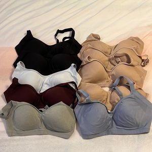 Lot of 11 bras. Mostly Warner Wireless Easy Does It Bras.